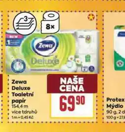 Billa Zewa deluxe toaletní papír nabídka