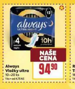 Billa Always vložky ultra nabídka