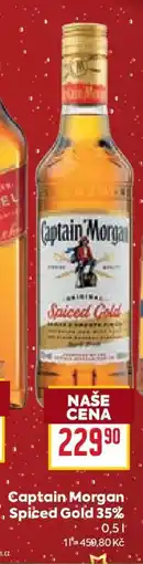 Billa Captain Morgan Spiced Gold 35 % nabídka