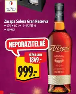 Albert Zacapa Solera Gran Reserva nabídka