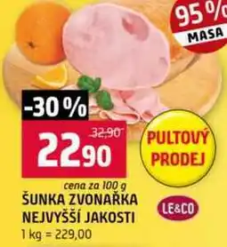 Terno Šunka zvonařka nejvyšší jakosti 100g nabídka
