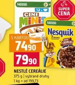 Terno NESTLÉ CEREÁLIE 375 g vybrané druhy nabídka