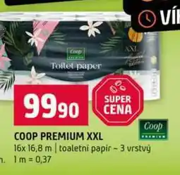 Terno COOP PREMIUM XXL 16x 16,8 m toaletni papir 3 vrstvý nabídka