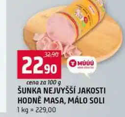 Terno ŠUNKA NEJVYŠŠÍ JAKOSTI HODNĚ MASA, MÁLO SOLI 100g nabídka