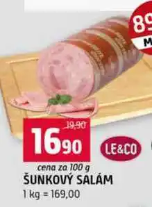 Terno Šunkový salám 100 g nabídka