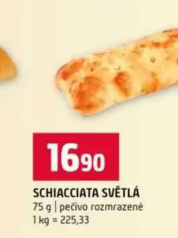 Terno SCHIACCIATA SVĚTLÁ 75 g pečivo rozmrazené nabídka
