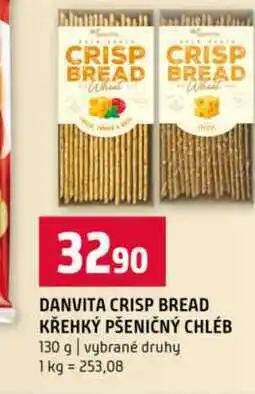 Terno DANVITA CRISP BREAD KŘEHKÝ PŠENIČNÝ CHLÉB 130 g vybrané druhy nabídka