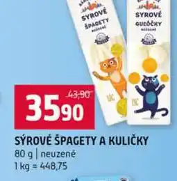 Terno SÝROVÉ ŠPAGETY A KULIČKY 80 g neuzené nabídka