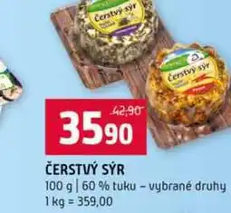 Terno ČERSTVÝ SÝR 100 g 60 % tuku vybrané druhy nabídka