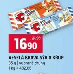 Terno VESELÁ KRÁVA SÝR A KŘUP 35 g vybrané druhy nabídka
