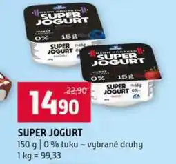 Terno SUPER JOGURT 150 g 0% tuku vybrané druhy nabídka