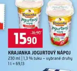 Terno KRAJANKA JOGURTOVÝ NÁPOJ 230 ml 1,3 % tuku vybrané druhy nabídka