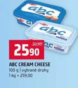 Terno ABC CREAM CHEESE 100 g vybrané druhy nabídka