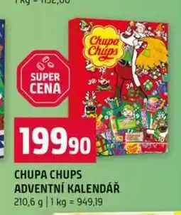 Terno CHUPA CHUPS ADVENTNÍ KALENDÁŘ 210,6 g nabídka