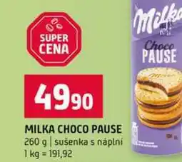 Terno MILKA CHOCO PAUSE 260 g sušenka s náplní nabídka