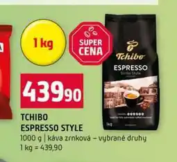 Terno TCHIBO ESPRESSO STYLE 1000 g káva zrnková vybrané druhy nabídka