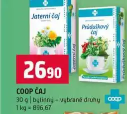 Terno COOP ČAJ 30 g bylinný vybrané druhy nabídka