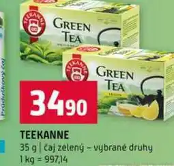 Terno TEEKANNE 35 g čaj zelený vybrané druhy nabídka