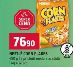 Terno NESTLÉ CORN FLAKES 450 g s příchuti medu a arašidů nabídka
