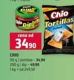 Terno CHIO 110 g tortillas 200 g dip nabídka