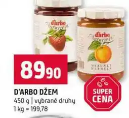 Terno D'ARBO DŽEM SUPER 450 g vybrané druhy nabídka