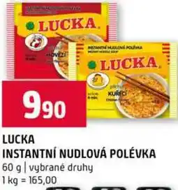 Terno LUCKA KUŘEC INSTANTNÍ NUDLOVÁ POLÉVKA 60 g vybrané druhy nabídka