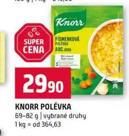 Terno KNORR POLÉVKA 69-82 g vybrané druhy nabídka