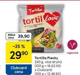 Tesco Tortilla Placky, 240 g nabídka
