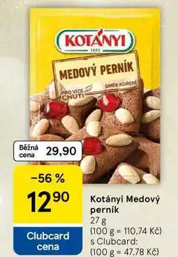 Tesco Kotányi Medový perník, 27 g nabídka