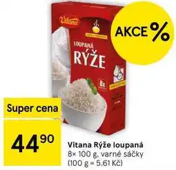 Tesco Vitana Rýže loupaná, 8x 100 g, varné sáčky nabídka