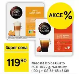 Tesco Nescafé Dolce Gusto, 89.6-183.2 g nabídka