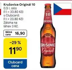 Tesco Krušovice Originál 10, 0.5 l, sklo nabídka