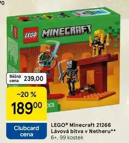 Tesco LEGO Minecraft 21266 Lávová bitva v Netheru, 6+, 99 kostek nabídka