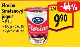 Albert Florian Smetanový jogurt nabídka