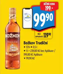 Albert Božkov Tradiční nabídka