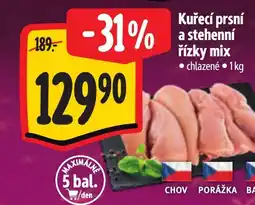 Albert Kuřecí prsní a stehenní řízky mix nabídka