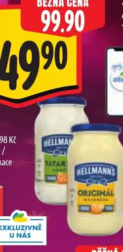 Albert Hellmann's Tatarská omáčka/Majonéza nabídka