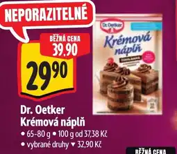 Albert Dr. Oetker Krémová náplň nabídka