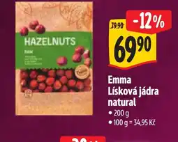 Albert Emma Lísková jádra natural nabídka