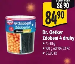 Albert Dr. Oetker Zdobení 4 druhy nabídka