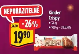 Albert Kinder Crispy nabídka