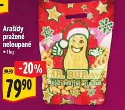 Albert Arašídy pražené neloupané nabídka