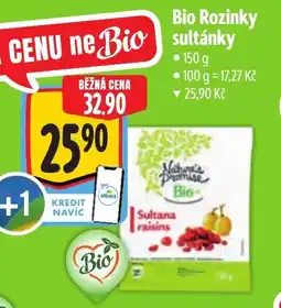 Albert Nature's Promise Bio Rozinky sultánky nabídka