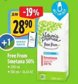 Albert Nature's Promise Free From Smetana 30% nabídka