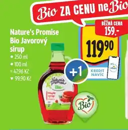 Albert Nature's Promise Bio Javorový sirup nabídka