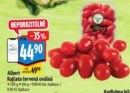 Albert Albert Rajčata červená oválná nabídka