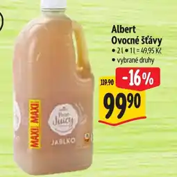 Albert Albert Ovocné šťávy nabídka