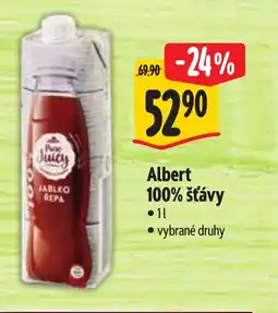 Albert Albert 100% šťávy nabídka