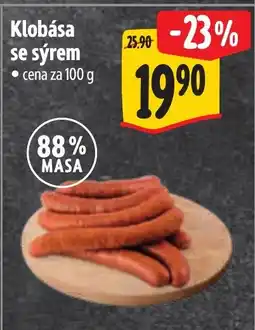 Albert Klobása se sýrem nabídka