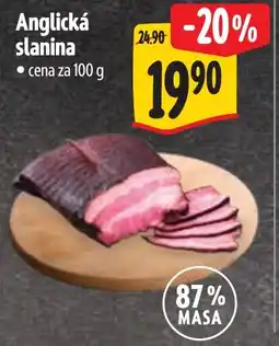 Albert Anglická slanina nabídka